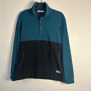 Outdoor Research Teal Black Trail Mix Snap Pullover